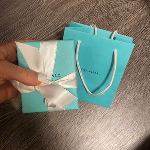 Tiffany and co box, ribbon and bag